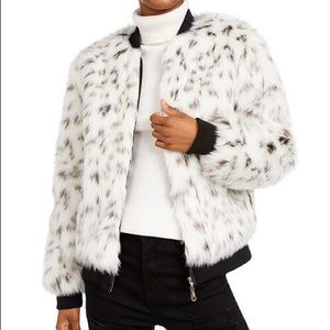 Say What? Junior’s Spotted Faux Fur Jacket